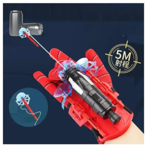 Spider Web Shooters Toy for Kids Fans Pack of 2, Hero Launcher Wrist Toy Set, Cosplay Launcher Bracers Accessories, Sticky Wall Soft Bomb Funny Interactive Educational Toys, Multicolor