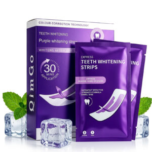 Purple Teeth Whitening Strips | Teeth Treatments 14 Strips | Whitens Teeth in 1 Use | Peroxide & Sensitivity-Free, Enamel-Safe Oral Care | PAP & Hydroxyapatite For Stain Removal | (Purple Teeth Whitening-14 Strips) (7)