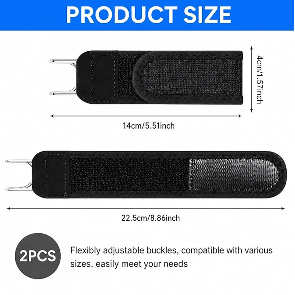 Buckleless Elastic Belt for Men & Women Invisible Waist Belt Tactical Metal Hook Stretch Adjustable No Buckle Comfort Belt for Jeans Pants Dresses Office Travel Casual Wear 1-PAIR - Image 4