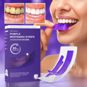 Purple Teeth Whitening Strips | Teeth Treatments 14 Strips | Whitens Teeth in 1 Use | Peroxide & Sensitivity-Free, Enamel-Safe Oral Care | PAP & Hydroxyapatite For Stain Removal | (Purple Teeth Whitening-14 Strips) (7)