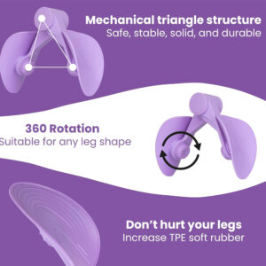 Hip Pelvic Trainer for Men, Women | Thigh Master & Inner Thigh Exerciser | Postpartum Pelvic Floor Strengthening, Leg, Butt Workout Equipment | Portable Fitness Tool for Home Gym Office
