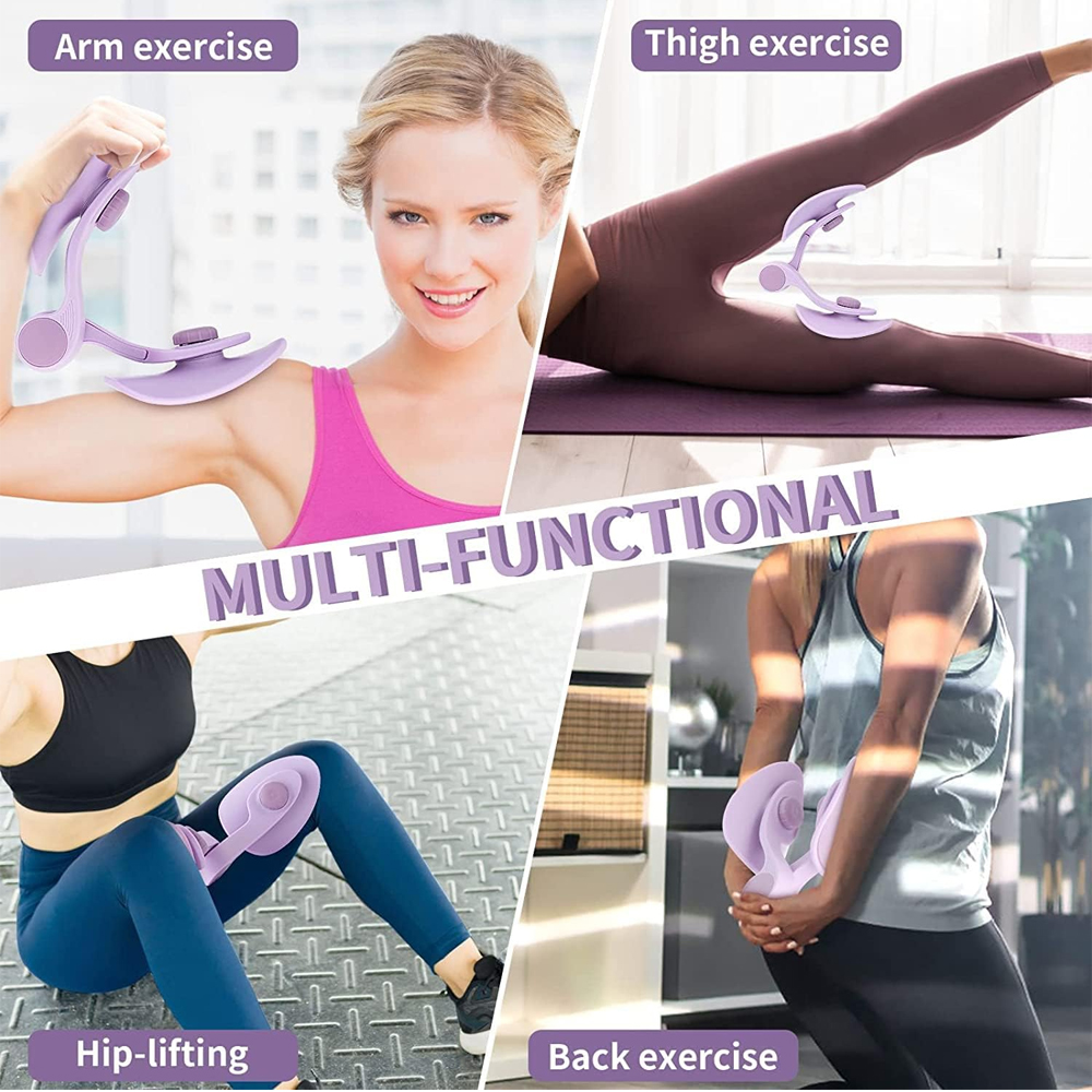 Hip Pelvic Trainer for Men, Women | Thigh Master & Inner Thigh Exerciser | Postpartum Pelvic Floor Strengthening, Leg, Butt Workout Equipment | Portable Fitness Tool for Home Gym Office - Image 4