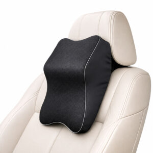 Car Seat Headrest Neck Rest Pillow Cushion for All Cars- Ergonomic Car Neck Pillow Memory Foam Neck Support for Neck/Back Pain Relief Neck Rest Support Cushion (Black), Pack of 1