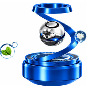 Solar Aromatherapy Car Air Freshener | 2026 Stylish Dashboard Rotating Perfume Diffuser | Premium Solar-Powered Autorotation Decoration for Car Interior | Eco-Friendly Fragrance Diffuser (Blue)