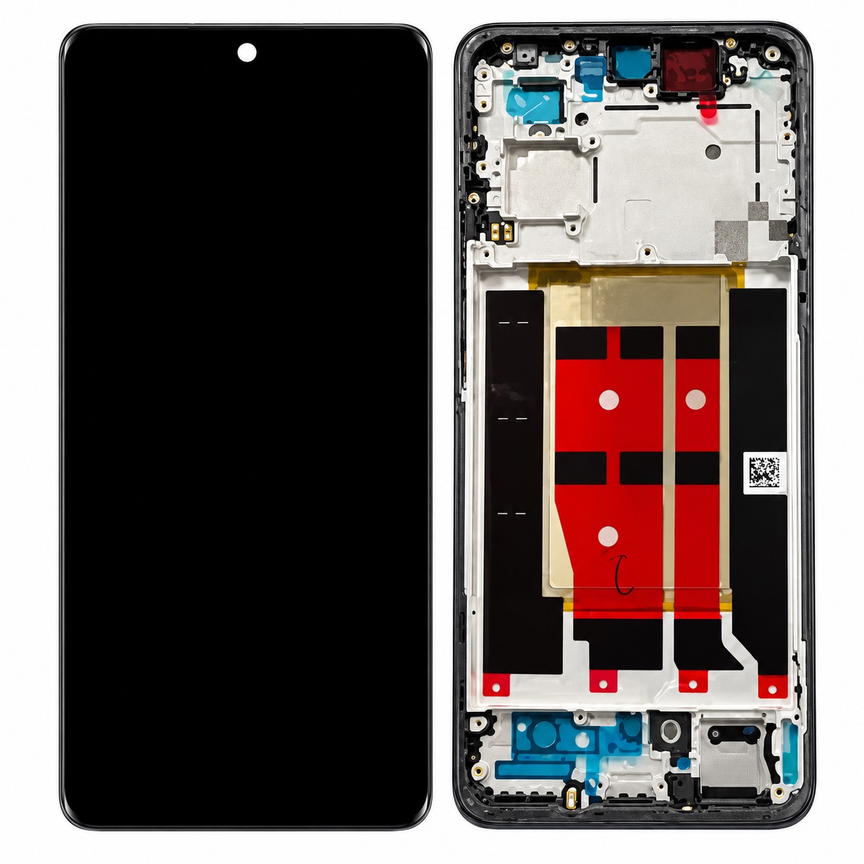 Mobile Display For Oppo Reno 11 pro Amoled with Frame (Pearl White) Complete Combo Folder |RDGstores