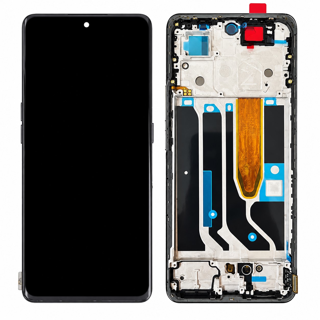 Mobile Display For Realme 10 Pro Plus Amoled with Frame (Black) Complete Combo Folder |RDGstores