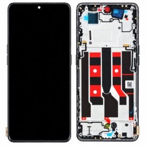 Mobile Display For Oppo Reno 8T Amoled with Frame (Midnight Black) Complete Combo Folder |RDGstores