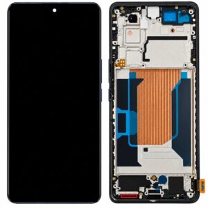 Mobile Display For Vivo V40 Amoled with Frame (Titanium Grey) Complete Combo Folder |RDGstores